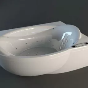 Corner Whirlpool Bathtub 3d model