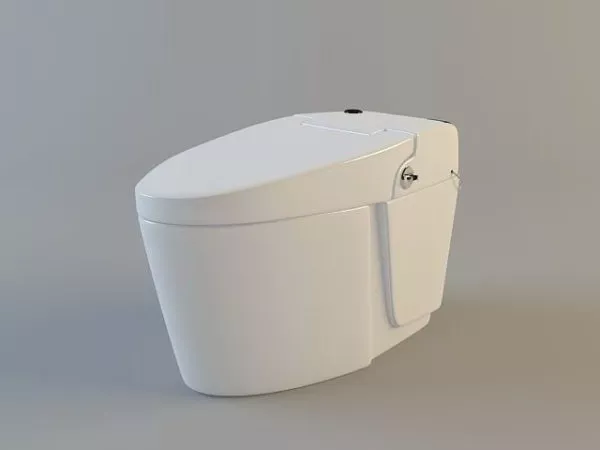 Modern Toilet Smooth Edge 3d model