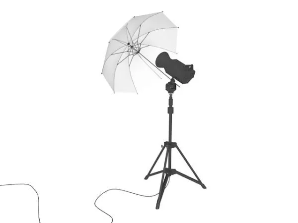 Photography Umbrella Set Up 3d model Photography Umbrella Set Up 3d model