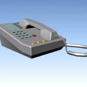 Low Poly Telephone 3d model
