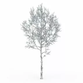 Snow Covered Tree 3d model