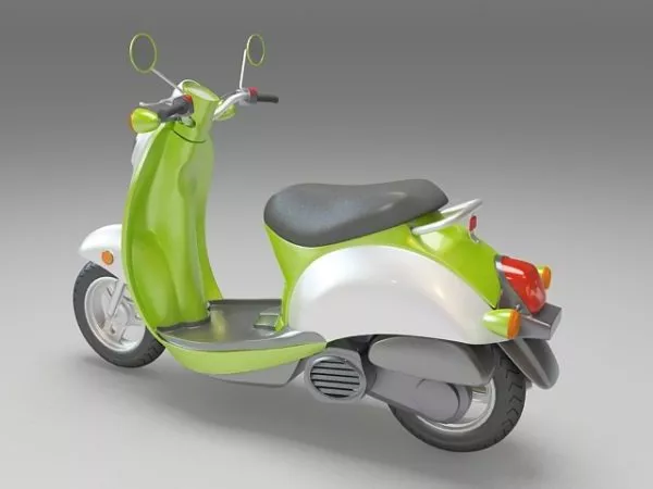 Old Vespa Scooter 3d model