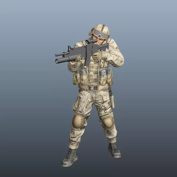 Marine Special Forces Soldier 3d model Marine Special Forces Soldier 3d model