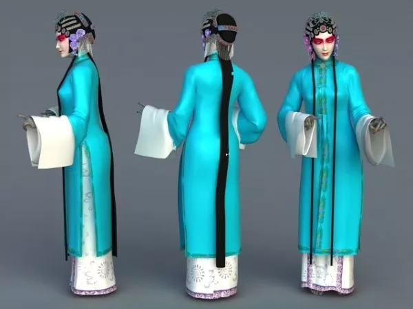 Chinese Opera Female Role 3d model Chinese Opera Female Role 3d model