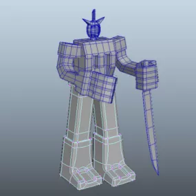 Simple Robot Warrior 3d model