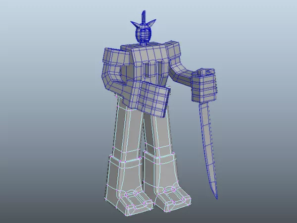 Simple Robot Warrior 3d model Simple Robot Warrior 3d model