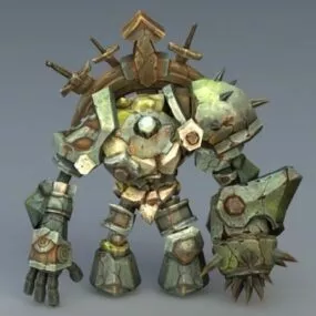 Steampunk Golem 3d model