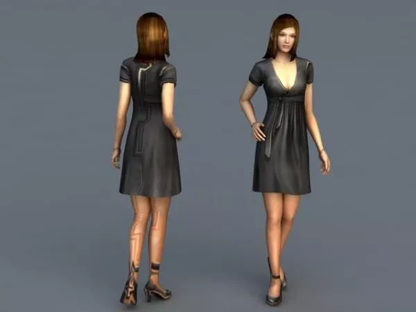 Female Character 3d model Female Character 3d model
