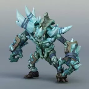 Ice Golem Concept Art 3d model