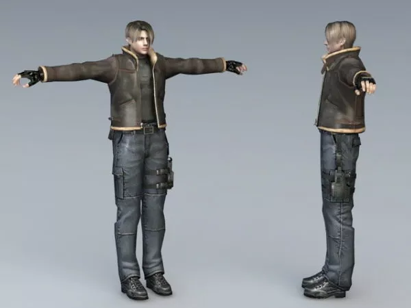 Resident Evil Leon Kennedy 3d model Resident Evil Leon Kennedy 3d model