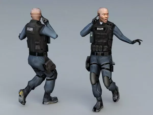 Swat Special Agent 3d model Swat Special Agent 3d model