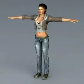 Alyx Vance 3d model