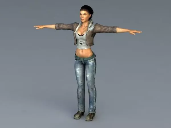 Alyx Vance 3d model Alyx Vance 3d model