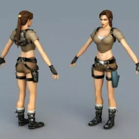 Lara Croft 3d model