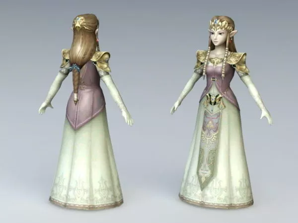 Elven Princess 3d model Elven Princess 3d model