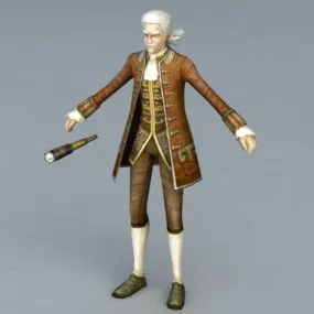 18th Century Navigator 3d model