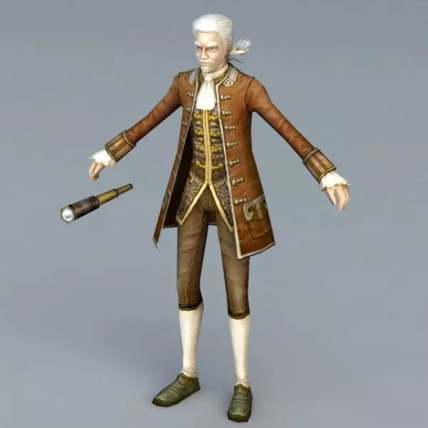 18th Century Navigator 3d model 18th Century Navigator 3d model