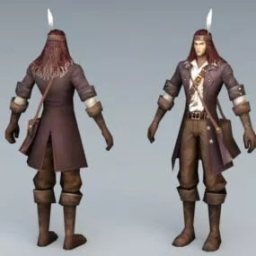 Male Adventurer 3d model