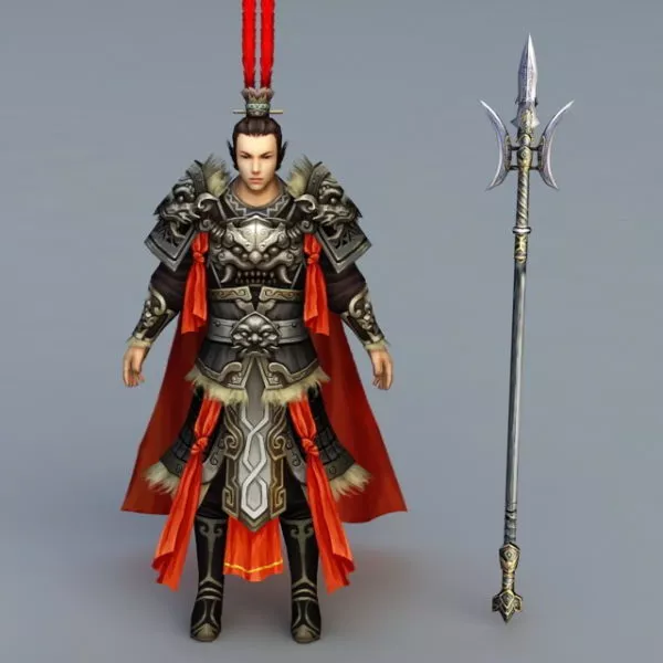 Ancient Chinese Warlord 3d model Ancient Chinese Warlord 3d model