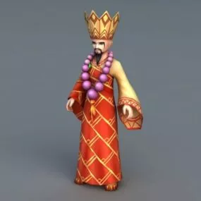 Shaolin Monk Master 3d model