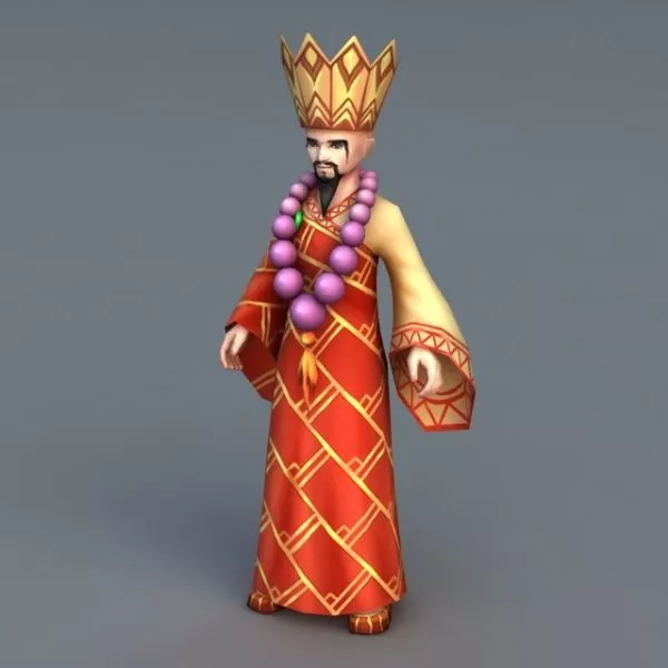 Shaolin Monk Master 3d model Shaolin Monk Master 3d model