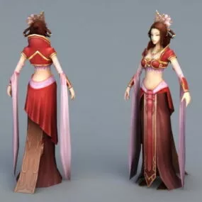 Chinese Folk Dancer 3d model