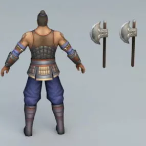 Axe Man Soldier 3d model