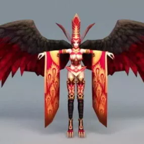 Beautiful Warrior Angel 3d model