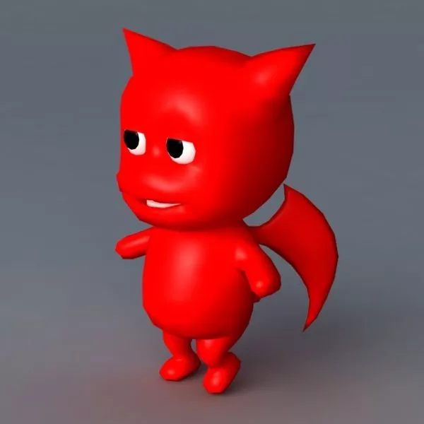 Animated Little Devil 3d model Animated Little Devil 3d model