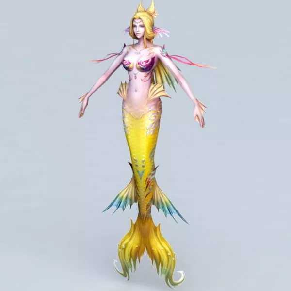 Siren Mermaid 3d model Siren Mermaid 3d model