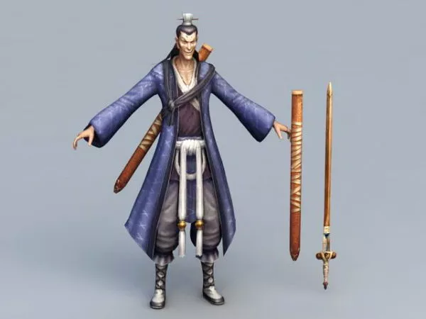 Swordsman Chinese Character 3d model Swordsman Chinese Character 3d model