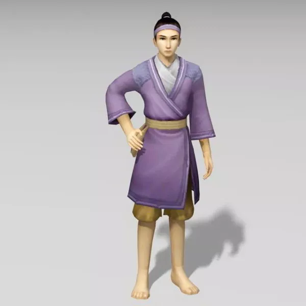 Medieval Peasant Farmer 3d model Medieval Peasant Farmer 3d model