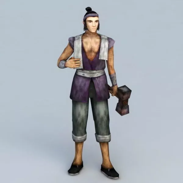 Medieval Blacksmith 3d model Medieval Blacksmith 3d model