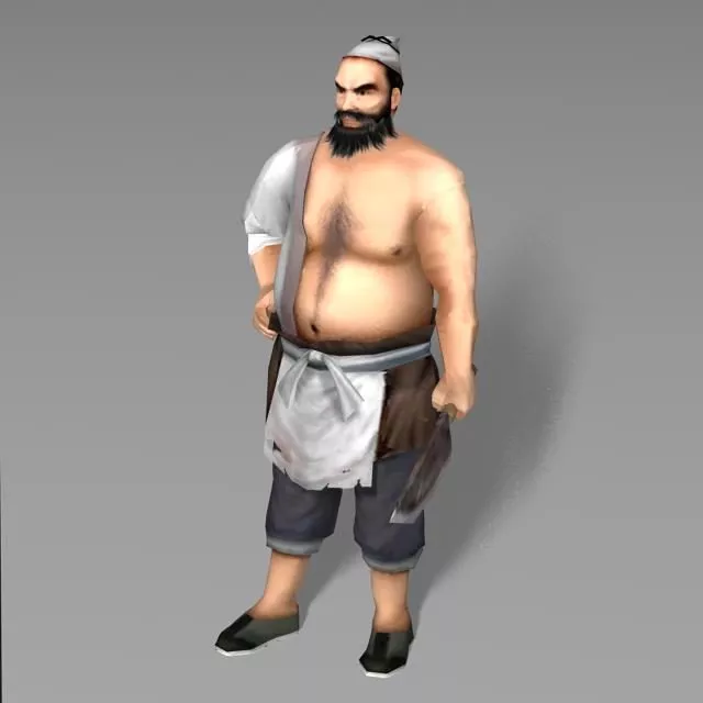 Medieval Butcher 3d model Medieval Butcher 3d model