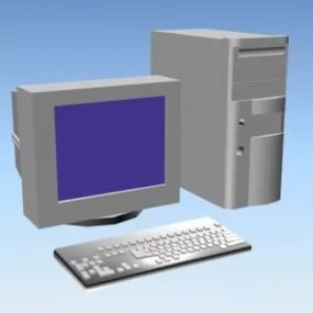 Early Desktop Pc 3d model