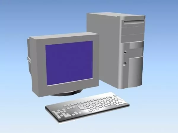 Early Desktop Pc 3d model Early Desktop Pc 3d model