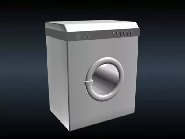 Low Poly Washing Machine 3d model Low Poly Washing Machine 3d model