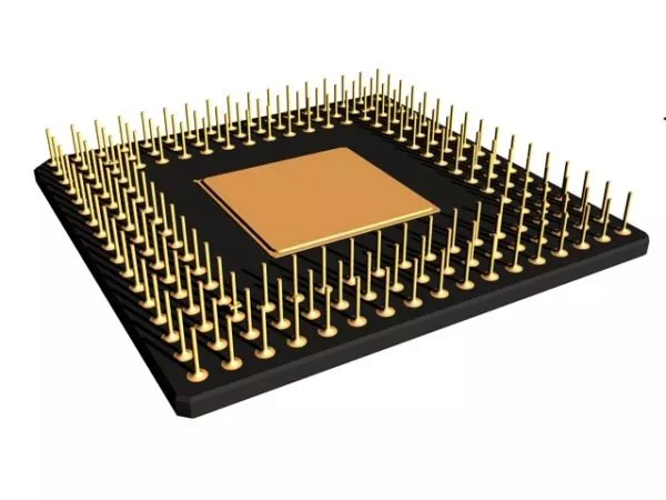 Intel X86 Microprocessor 3d model Intel X86 Microprocessor 3d model