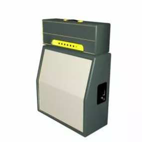 Amplifier Speaker System 3d model