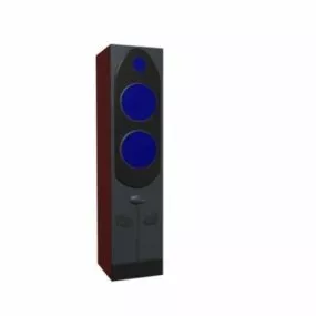 Vintage Floor Speaker 3d model