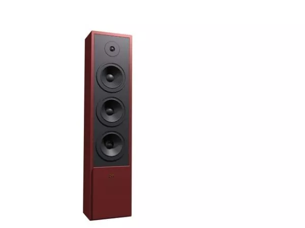 Desktop Loudspeaker Yellow Case 3d model