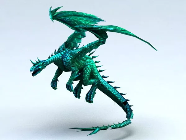 Green Dragon 3d model Green Dragon 3d model