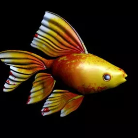 Aquarium Goldfish 3d model
