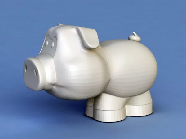 Cute Cartoon Pig 3d model Cute Cartoon Pig 3d model