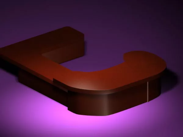 U Shaped Executive Office Desk 3d model U Shaped Executive Office Desk 3d model