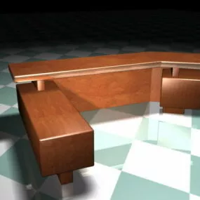Executive Office Desk 3d model