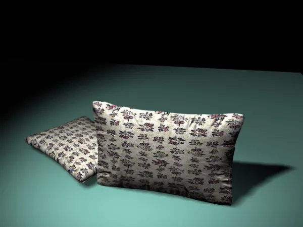Pillow Grey Textile 3d model