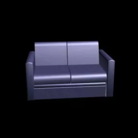 Modern Loveseat Sofa 3d model