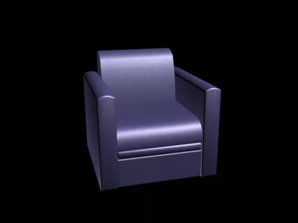 Leather Cube Chair 3d model Leather Cube Chair 3d model