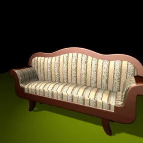 Antique Victorian Settee 3d model